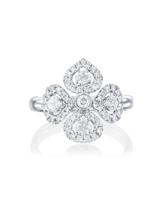 טבעת ויולטו קונטור משובצת יהלומים