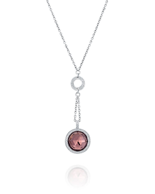 Amethyst and Diamond Necklace