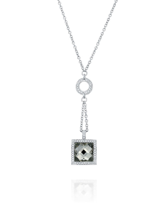 Amethyst and Diamond Necklace