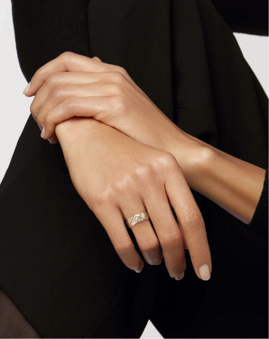 Coco Crush Ring Quilted Motif