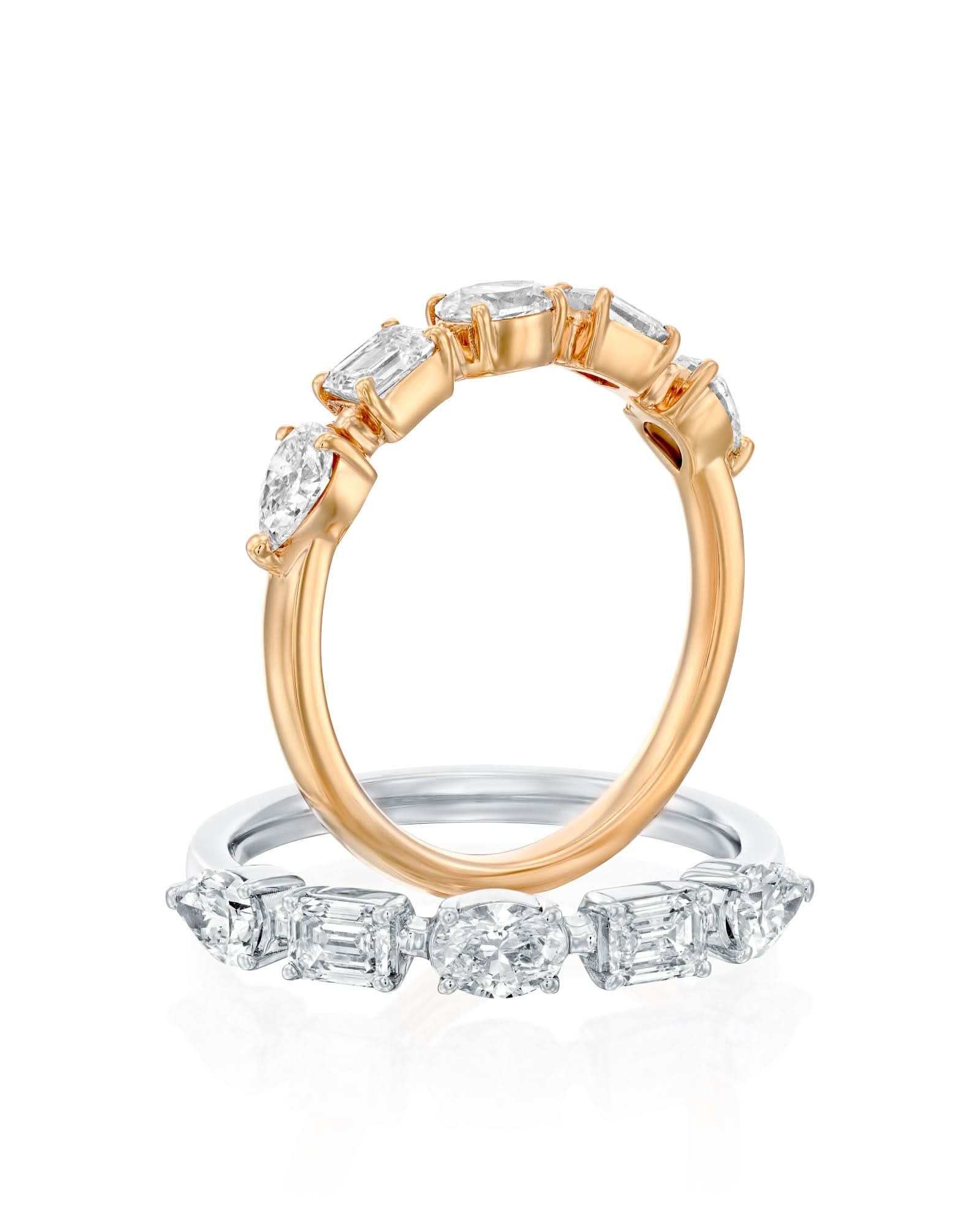 color: White Gold; color: Rose Gold