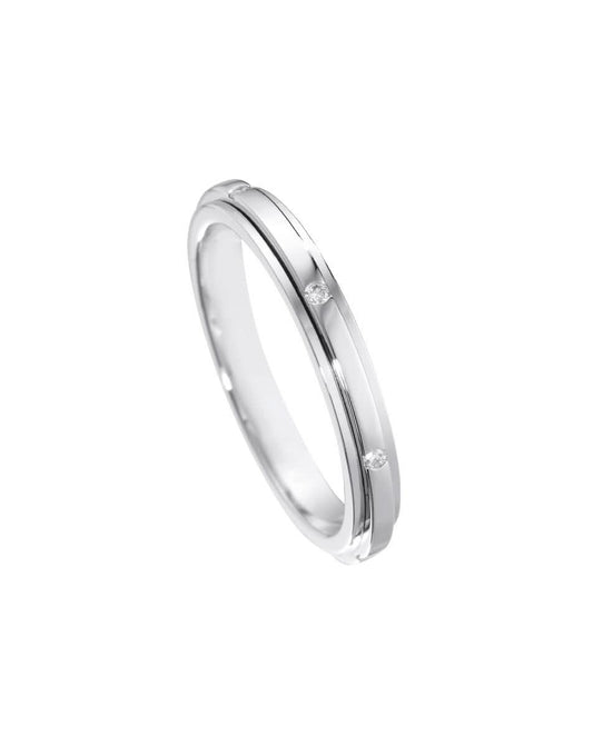 Possession open ring set with diamonds