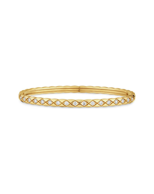 COCO CRUSH Thin Studded Yellow Gold Bracelet 