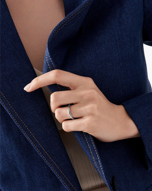 Possession open ring set with diamonds