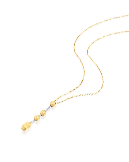 Yellow Gold and Diamond Multi-Drop Necklace