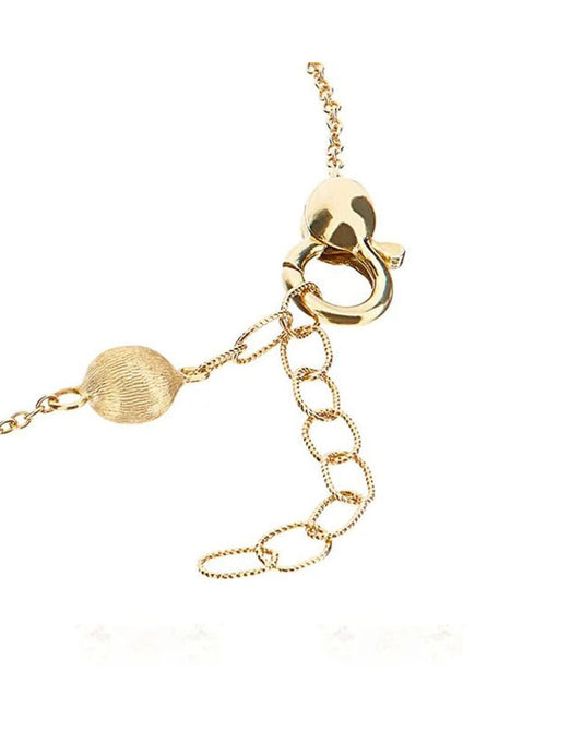 Yellow Gold Bead Chain Bracelet