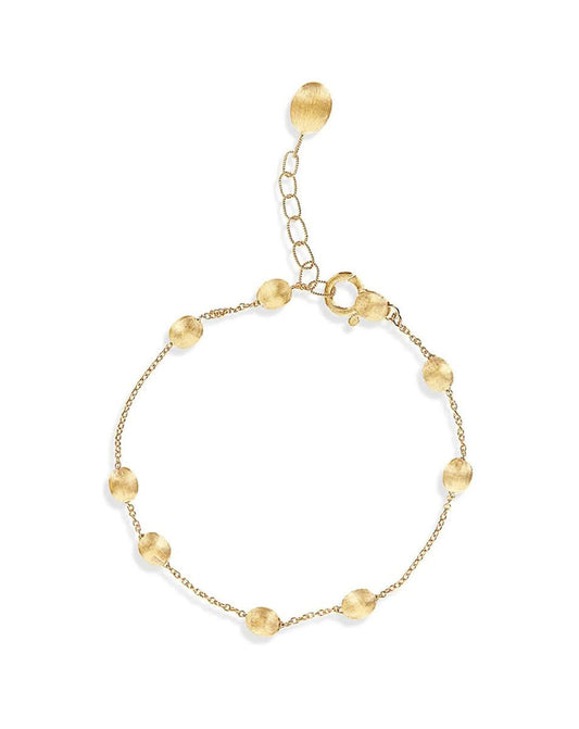 Yellow Gold Bead Chain Bracelet
