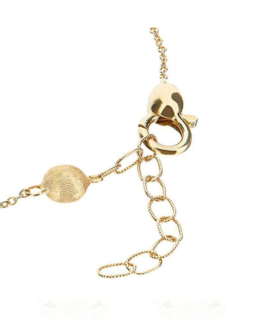 Yellow Gold Bracelet with Bead Accents